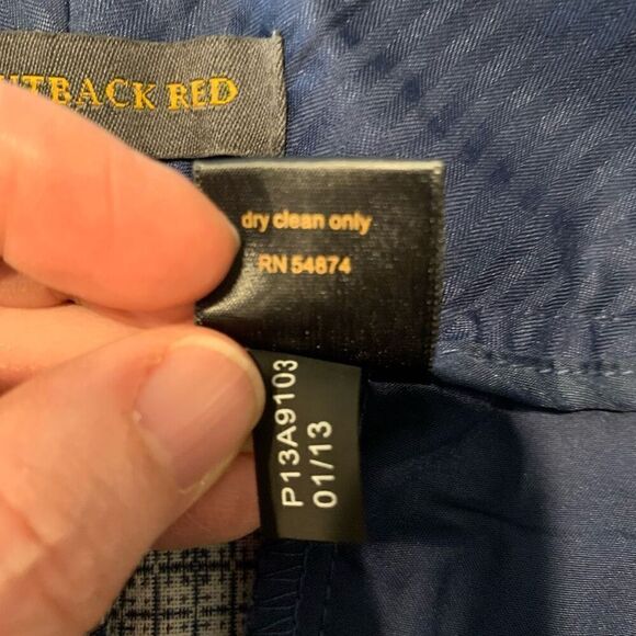 Outback Red Blue Mod Print Cassidy Fit Ankle Pants Size 8 New - Picture 6 of 10